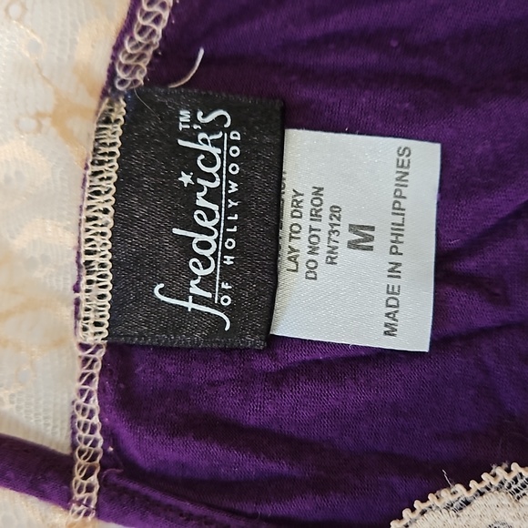 🩷💜FREDERICKS OF HOLLYWOOD LACE SLEEP PAJAMA ROMPER BUNDLE 💜🩷 - Picture 5 of 10